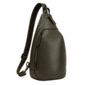 Bandolera Unisex Verde Oliva con Cremallera