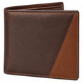 Cartera Bifold para Hombre Marrón Claro y Oscuro