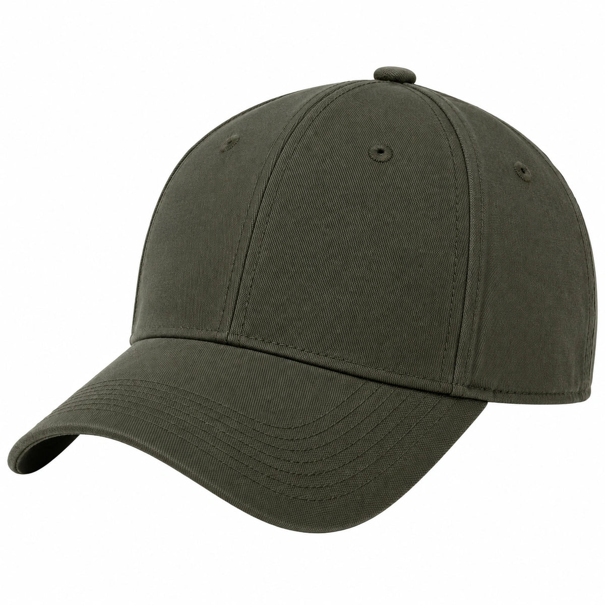 Gorra de béisbol ajustable verde oliva para adultos