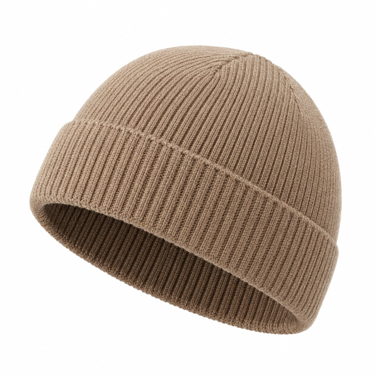 Gorro de Punto Color Beige para Invierno, Tamaño Único