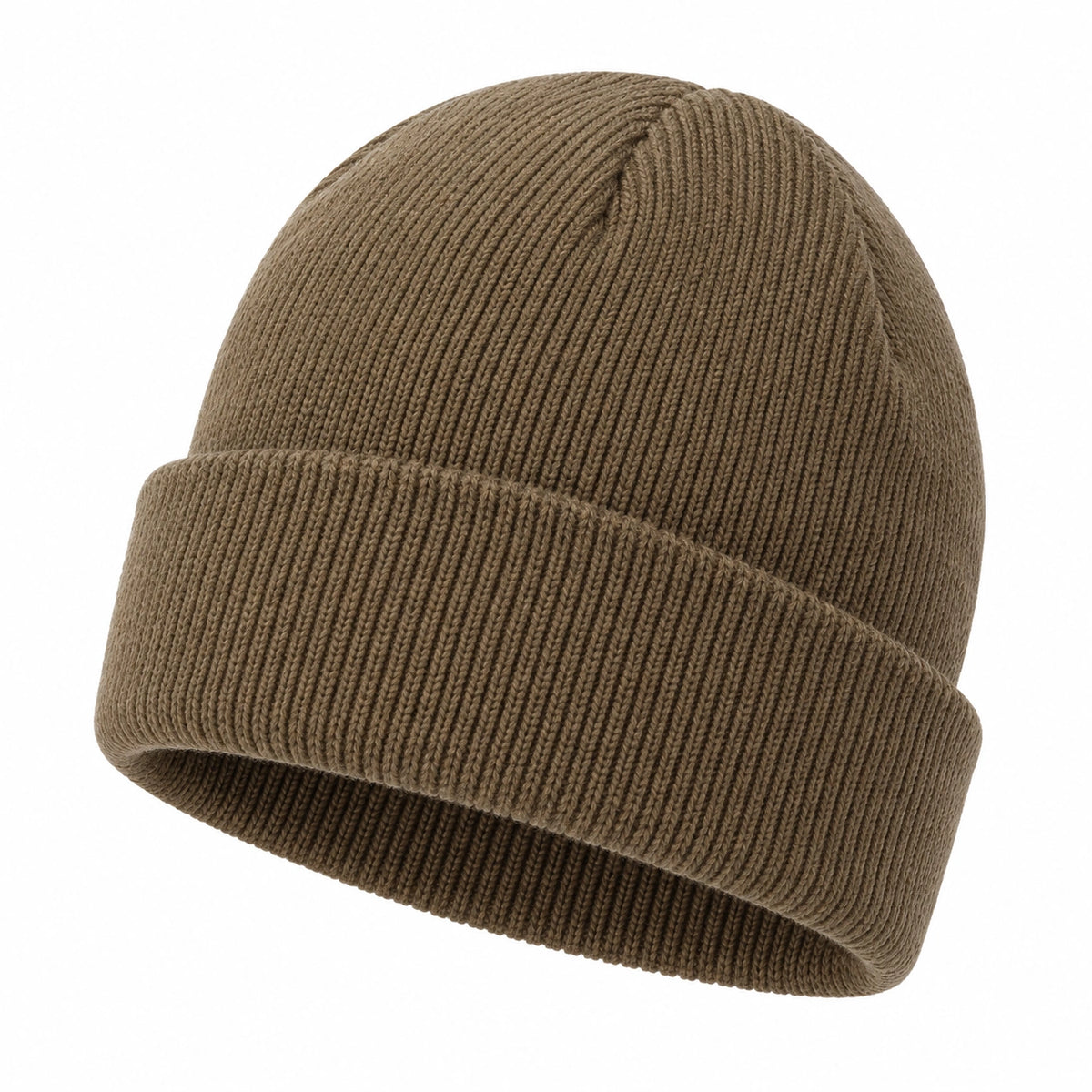 Gorro de punto clásico marrón para adultos
