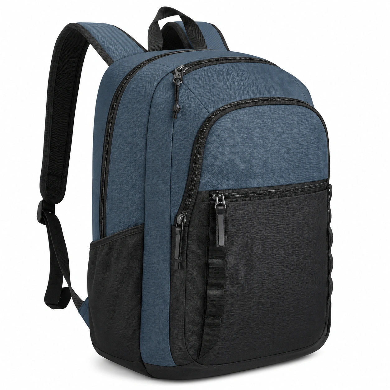 Mochila de Viaje Grande Azul y Negra para Portátil