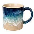 Taza de Cerámica Efecto Olas Azul 350ml