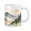 Taza de Cerámica con Paisaje Acuarela