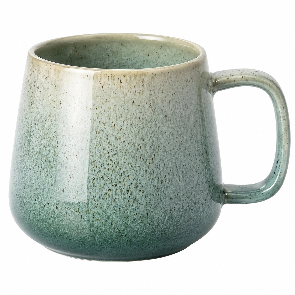 Taza de cerámica verde degradado 350ml