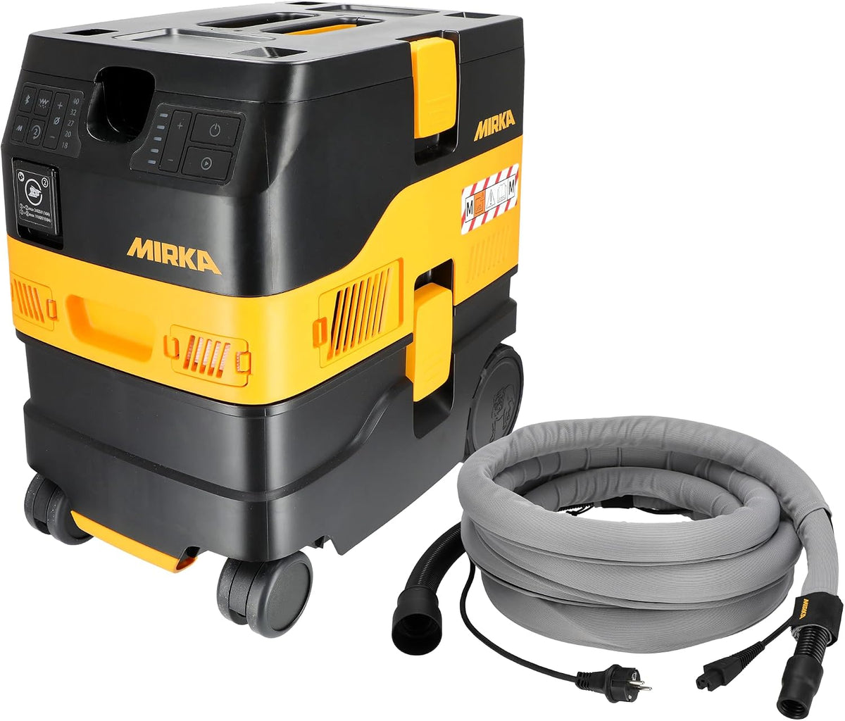 Mirka Stabstaubsauger, 1217 M, 17 L, 4m, Schwarz, DEXOS AFC/Industriestaubsauger Klasse M / Nass- &