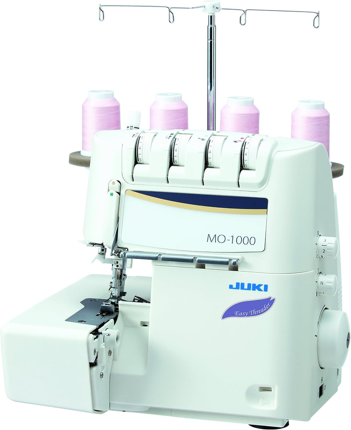 JUKI Nähmaschinennadeln, 33 x 28 x 31 cm, Weiss, MO-1000 Overlock-Maschine mit automatischem Einfädeln und, Metall