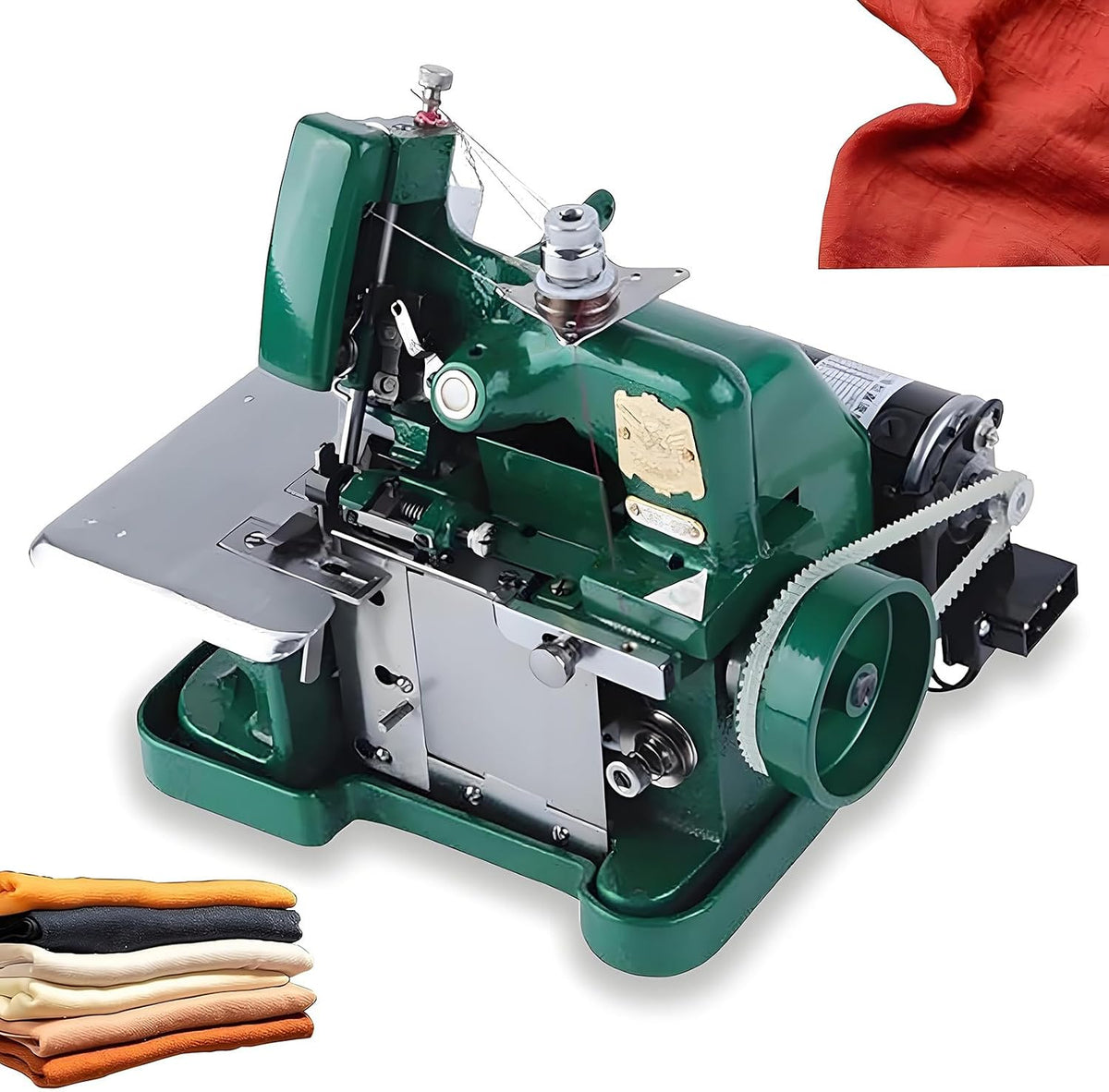 YNIYUJKL Overlock-Nähmaschinen, Schwarz, Handnähmaschine Für Robuste Stoffe Und Leder, Metallrahmen Für Professionelle Konfektionierung
