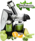 Nutrilovers Geschirrspüler, Grün/Silber, Slow Juicer GREEN-PRESS EDELSTAHL Schnecke DEUTSCHE MARKE
