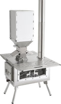 SOTECH Kochfeld, Schwarz/Silber, Outdoor Camping Zeltofen mit Schornstein Pelletofen