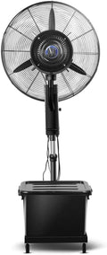 QUSYZD Turmventilator, 65 cm, 42 l, 65CM, Weiss, Industrieller Nebelventilator mit oszillierender, höhenverstellbar