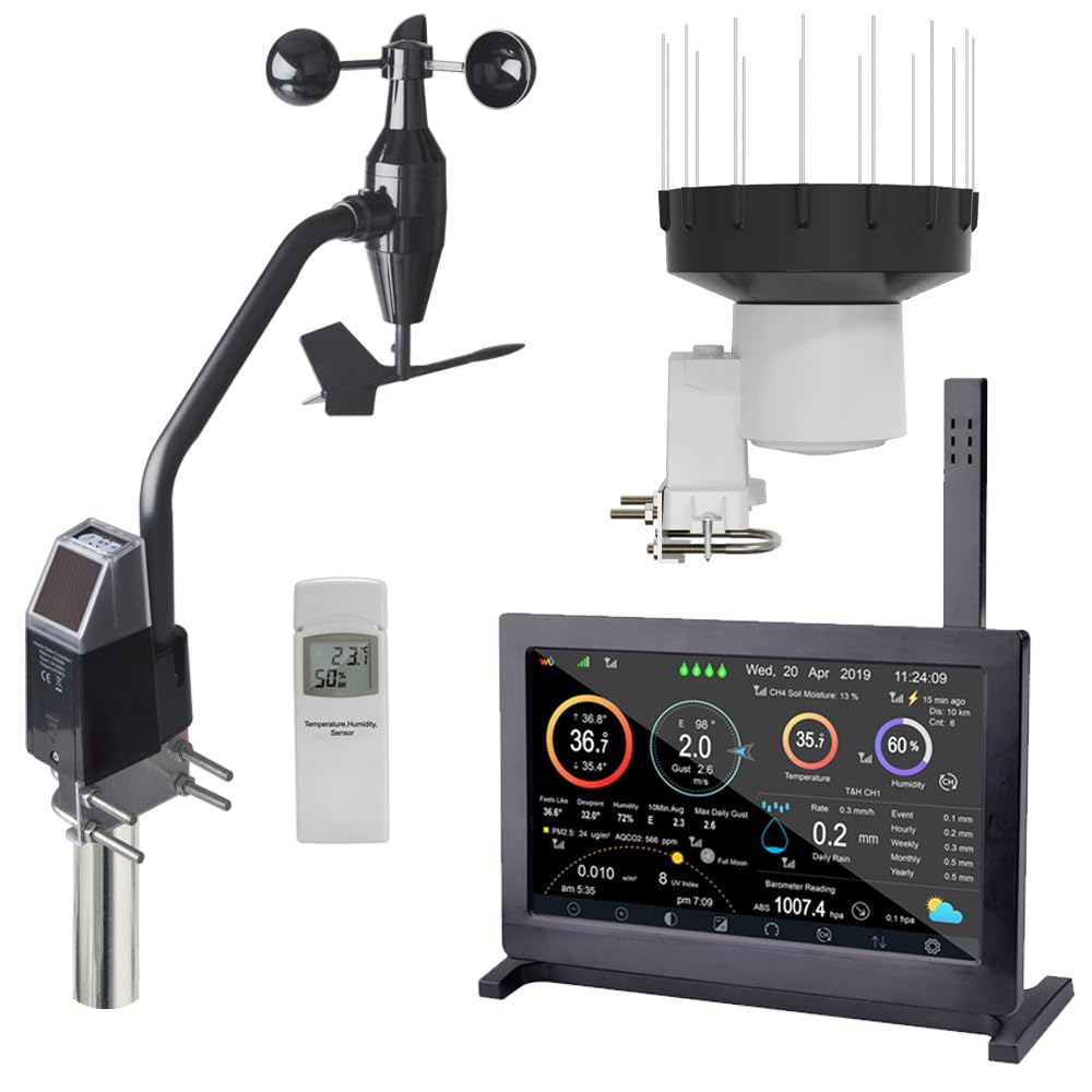 froggit Wetterstationen, Schwarz, HP2000 Single Sensor Edition DP40, DP80 PRO, DP300 Funkwetterstation