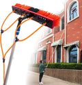 Teleskop Reinigungssets, Schwarz, Fensterreinigungsset, Solarpanel-Reinigungsgeräte mit Wasserbürste und Stange