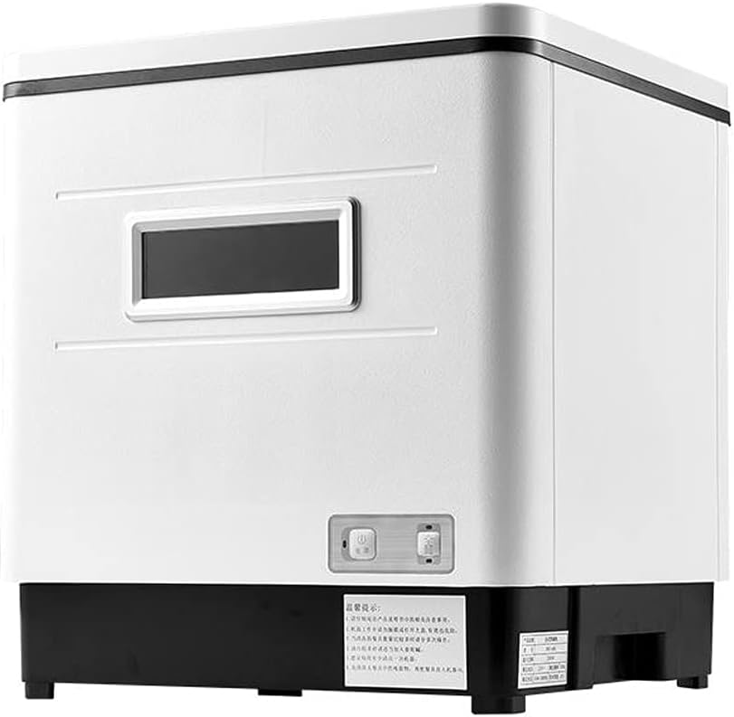 SuhoFutus Geschirrspüler, 420 x 380 x 460 mm bis 16.53 x 14.96 x 18.11 Zoll, 41-60 L, 220 V, PP, 304 Edelstahl, Weiss/Silber