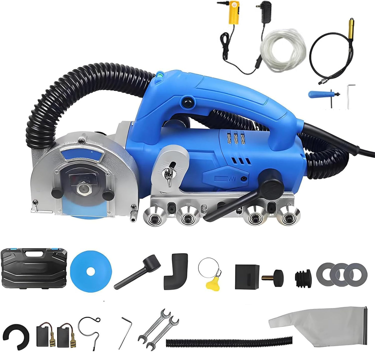 Fugenentfernungswerkzeug Reinigungsbürsten für Badezimmer, 1200 W, Schwarz, elektrischer Fliesenreiniger