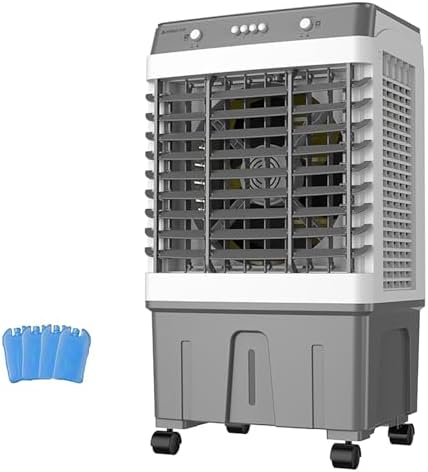 VOLURE Turmventilator, 44.5x34x85 cm, Weiss, Tragbare 3-in-1-Klimaanlage, EvapSwampCooler, Aussenventilator, 120 Osc