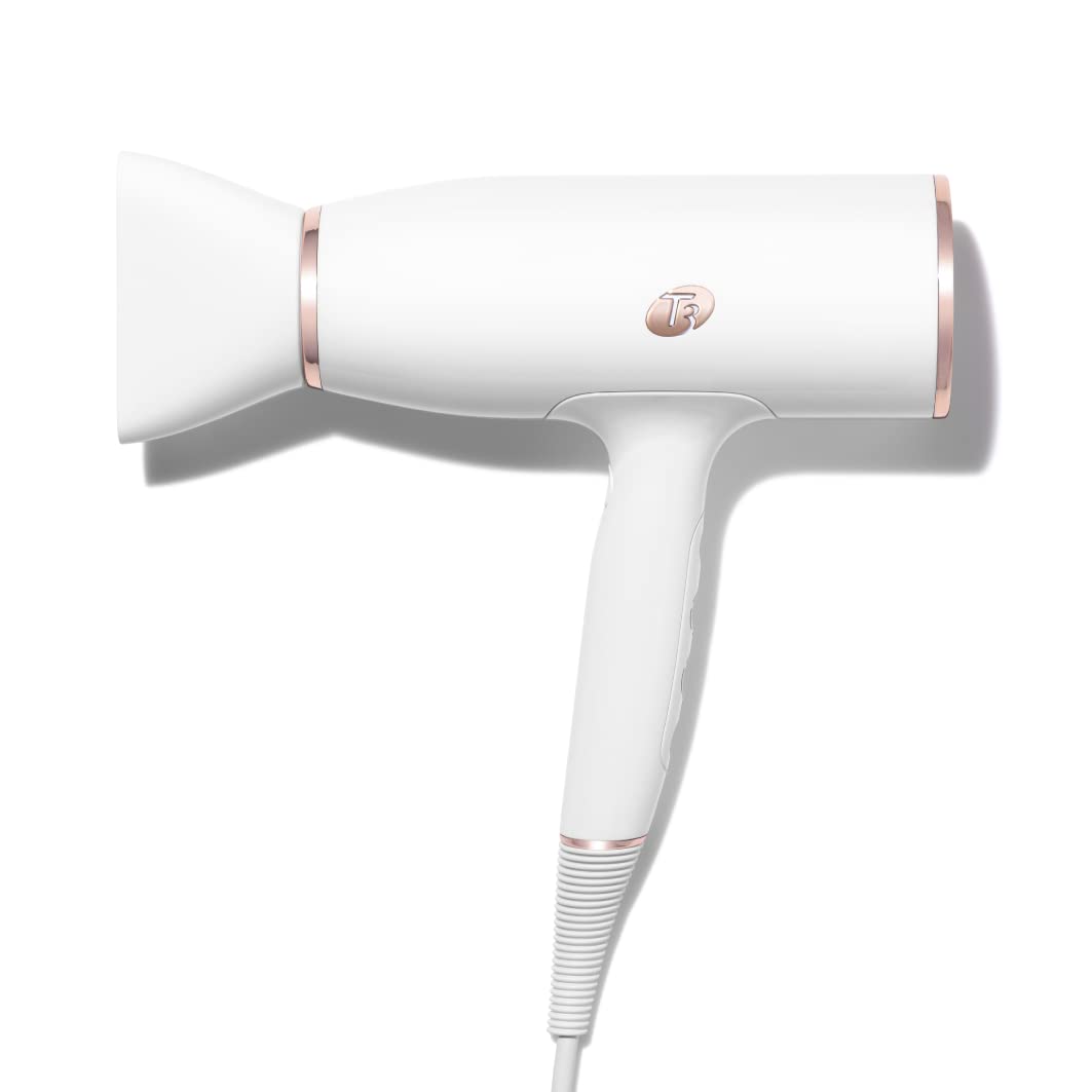 T3 Powerstation, Schwarz, AireLuxe Digital Ionic Professioneller Föhn, schnell trocknend, leicht und ergonomisch