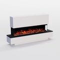 GLOW FIRE Elektrokamin, 137x75x28 cm, 1800 W, Weiss, GF Core Cobalt 42 mit realistischem 3D LED-Feuer - Stand-, App Steuerung