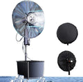 QUSYZD Standventilatoren, 28 Zoll, 71 cm, 71 cm, Weiss, Nebelventilator für den Aussenbereich, wasserdicht, mit 3 Geschwindigkeitsstufen