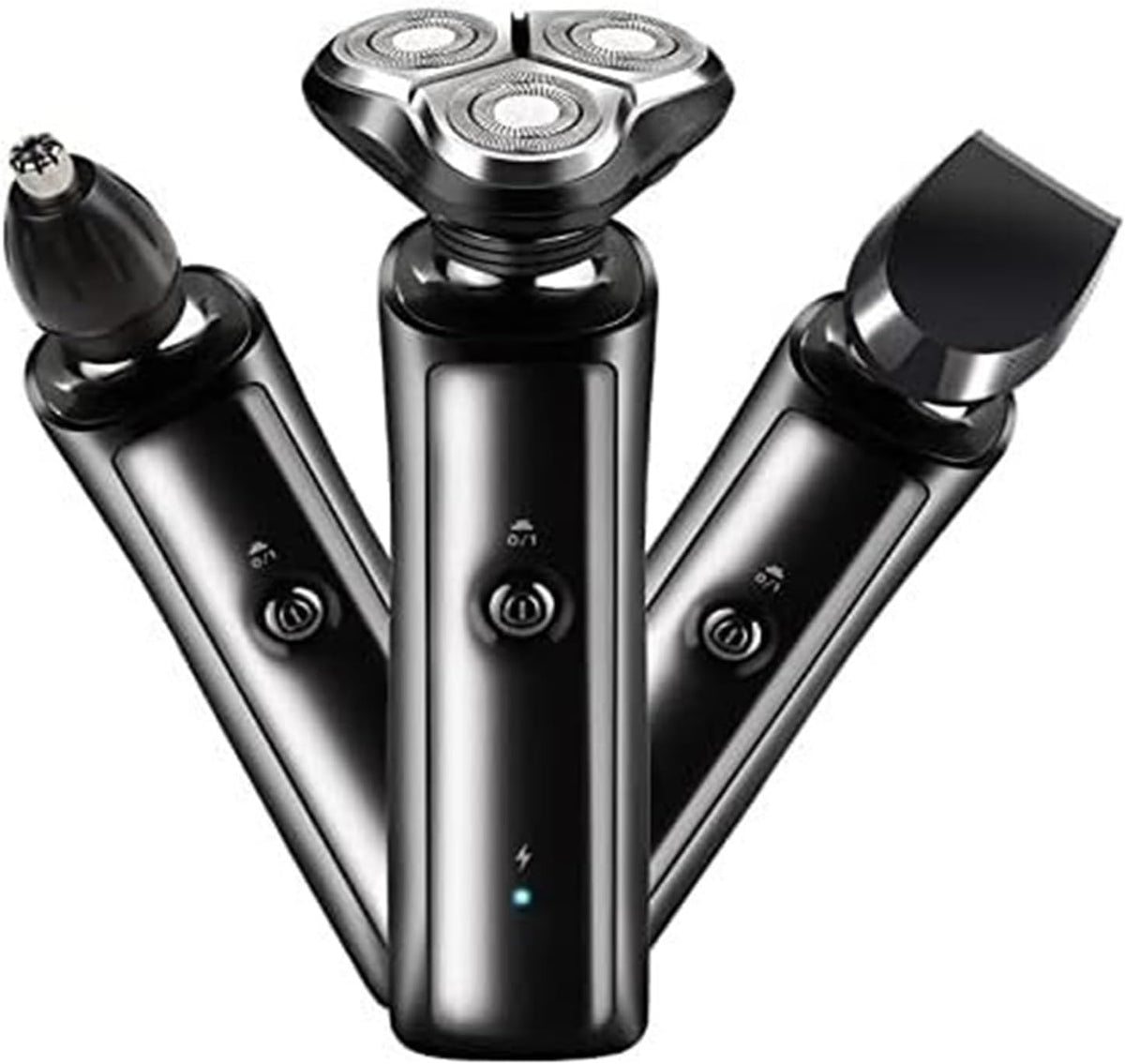 WTUIJQW Rotationsrasierer, Schwarz, Rasierer, Rasiermaschine 4D Smart