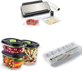 FoodSaver Gefrierschrank, Schwarz, Mehrzweck-Vakuumiersystem VS3190X für Lebensmittel
