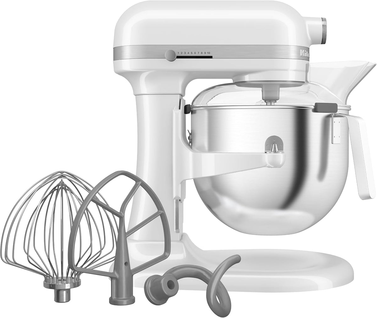 KitchenAid Universalküchenmaschinen, 6,6 L, Weiss, HEAVY DUTY KÜCHENMASCHINE MIT SCHÜSSELHEBER - WEISS
