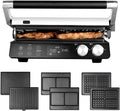 GASTROBACK Elektrogrill, 58x35 cm, Schwarz, Multigrill BBQ Pro Smart 2400 Watt - Kochfläche -, BBQ-Grill, Plancha-Grill