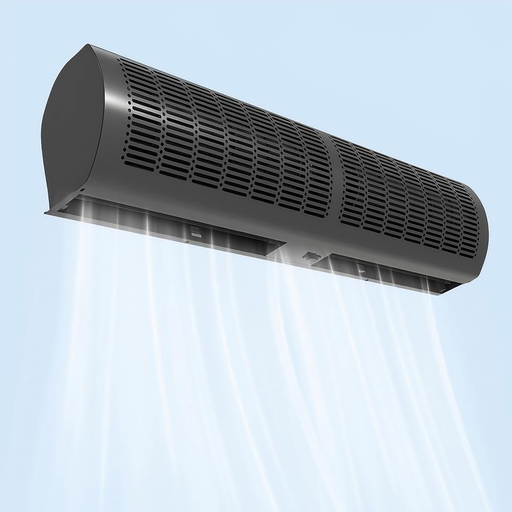 Luftschleier Wandventilatoren, Weiss, zur Wandmontage, robuster Luft-Türventilator, 2 Geschwindigkeiten, geringer Verbrauch