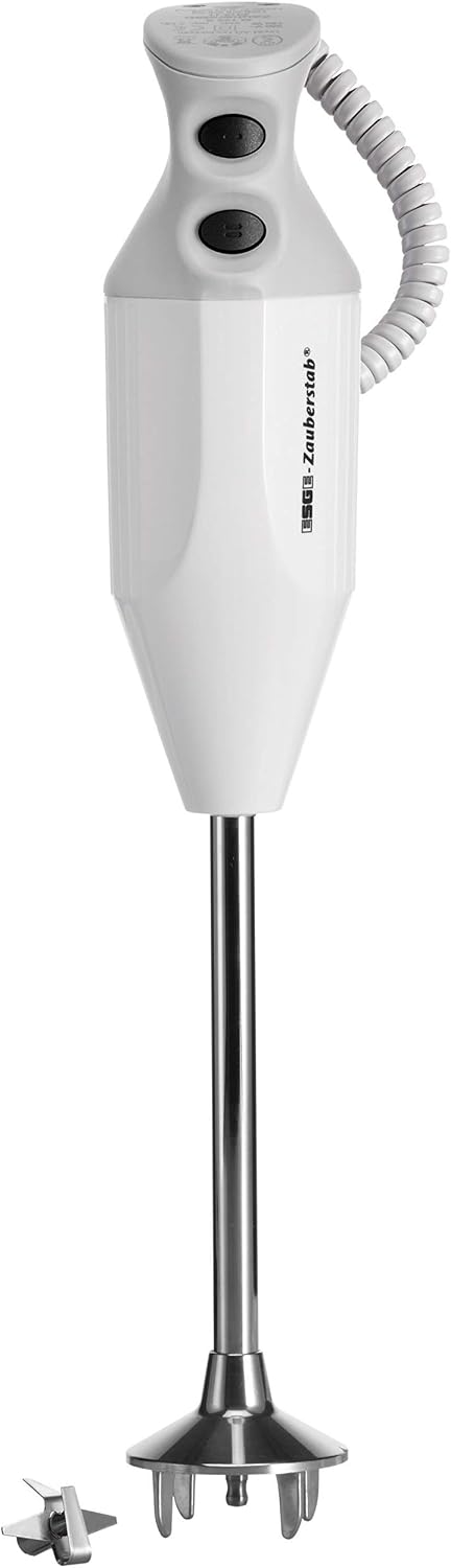 ESGE Zauberstab Stabmixer, 300 W, Weiss/Grau, P 350 Profi 90880, Pürierstab, 2 Stufen bis 22.000 U/Min, ergonomischer Griff