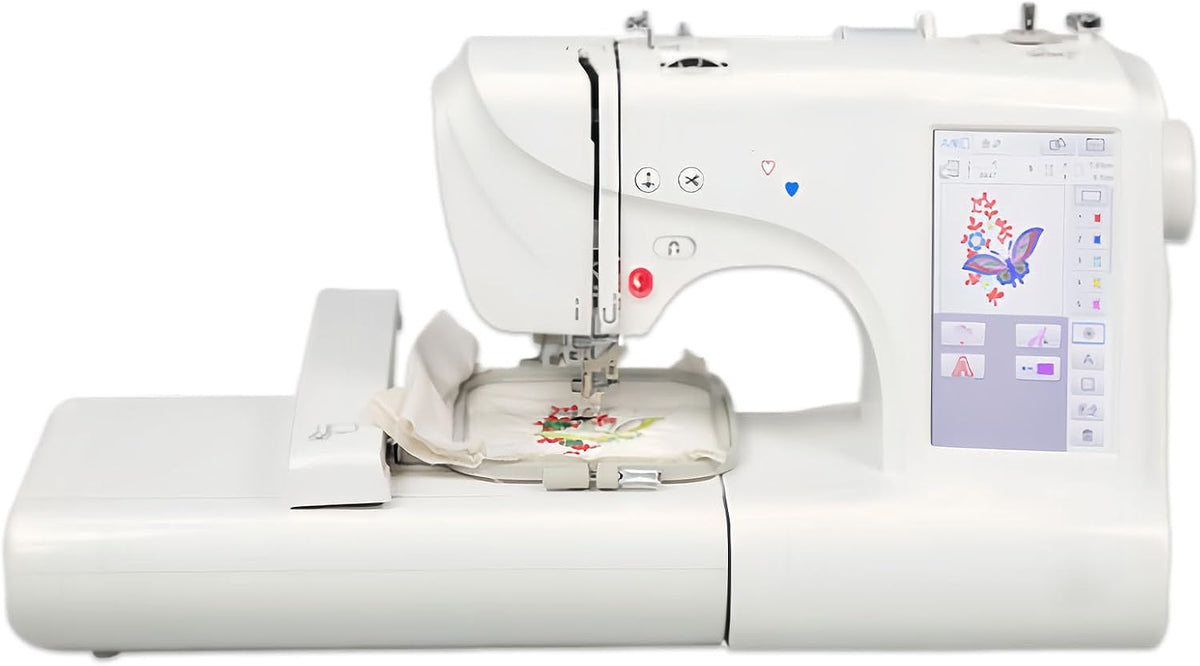Glowdora Stickmaschinen, Schwarz, Overlock-Nähmaschine, Nähmaschine Für Anfänger, Einfach Zu Bedienende Näh- Und Stickmaschine
