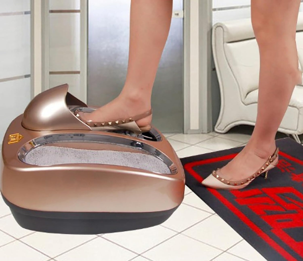 Automatische Schuhbürsten, Grau, Schuhsohlen-Bürstenmaschine mit Sensing-Technologie für, Geschäften und öffentlichen Räumen