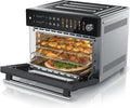 Arendo Heissluftfritteuse, 30 Liter, 30l, Silber, Minibackofen - Heissluftfritteuse - Edelstahl