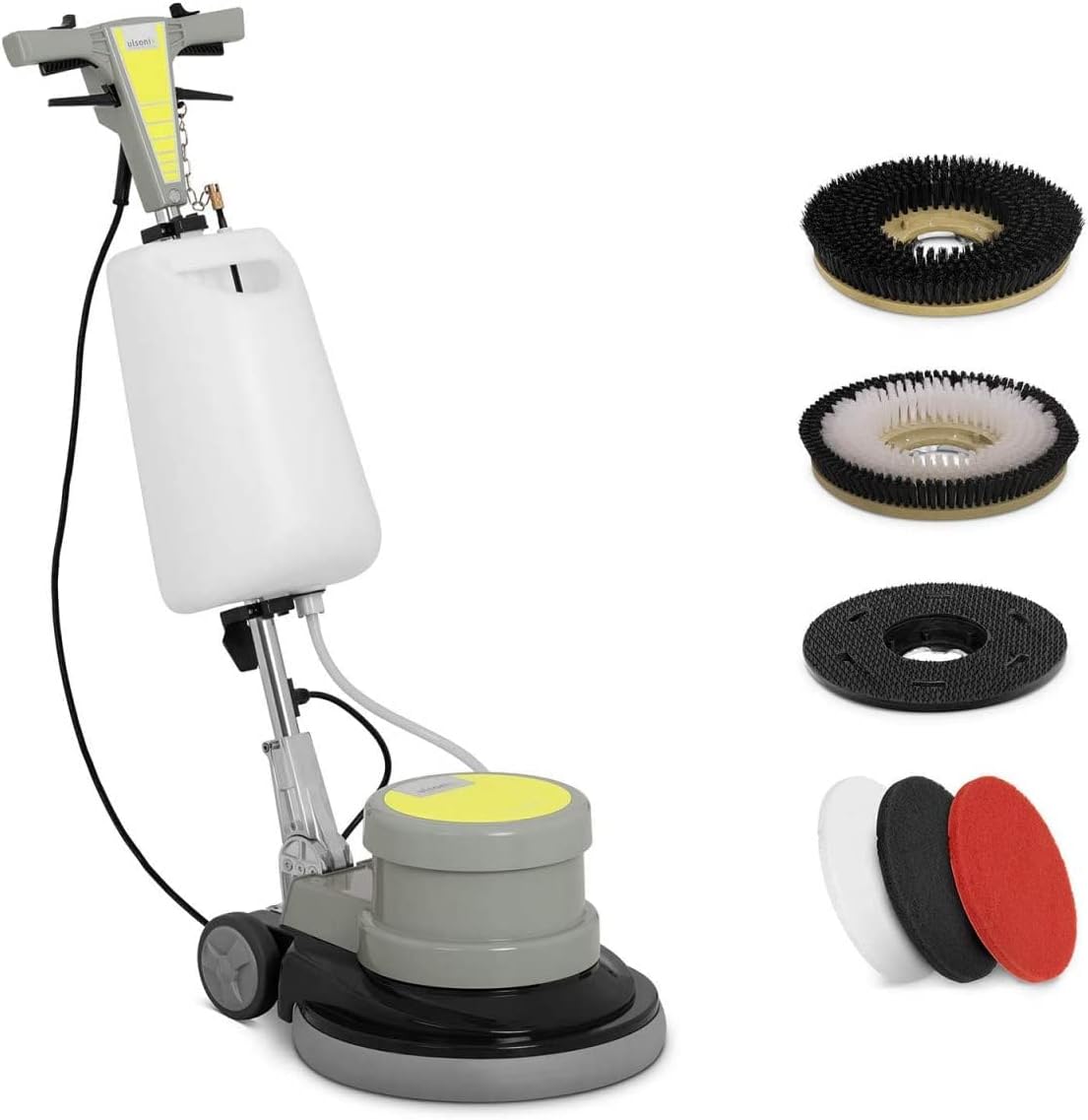Ulsonix Poliermaschinen, 43,2 cm, 1.100 W, 12 m, Schwarz, TOPCLEAN 1100 A Einscheibenmaschine Durchmesser Leistung