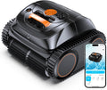 WINNY POOL CLEANER Poolroboter, Schwarz, C1 Akku Wand und Boden-Keine Kabel, Reinigt Boden & Wände, 150 min, Selbstparkend