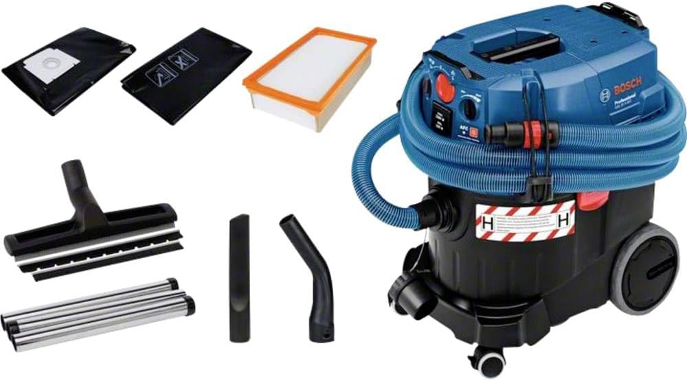 Bosch Professional Nass-Trockensauger, 230 V, 35 L, Schwarz, Nass-/Trockensauger GAS 35 H AFC (Leistung, 1.200 Watt