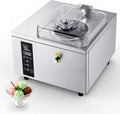 VEVOR Eismaschine, 500 W, 2,8 L, 5 L, Silber, Gewerbliche für Gelato, Eiscrememaschine mit Edelstahlzylinder (304) &