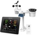 Bresser Wetterstationen, Schwarz, WLAN 4CAST MD Funk-Wetterstation:Detaillierte, WLAN-Anbindung, 7-in-1-Solar-Aussensensor