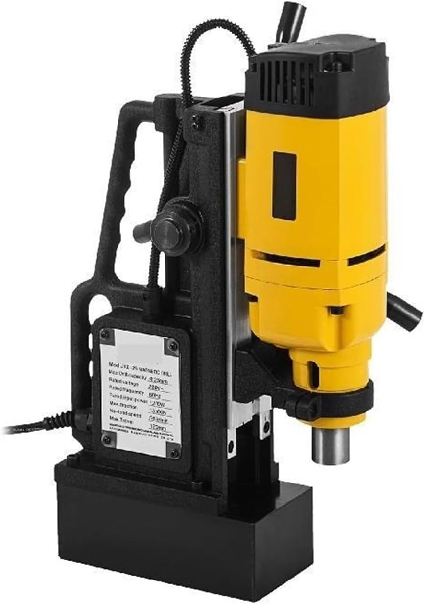 OPFVUJIKX Magnetbohrmaschinen, 1200 W, 23 mm, Grau, magnetische Bohrmaschine langweilig MB-23 elektrische