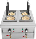 SuhoFutus Nudelkocher, 220 V, 9 L, Silber, Spargeltopf, Pastakocher aus Edelstahl, mit 4 Fächern, Pastatöpfe mit 4 Siebkörbe