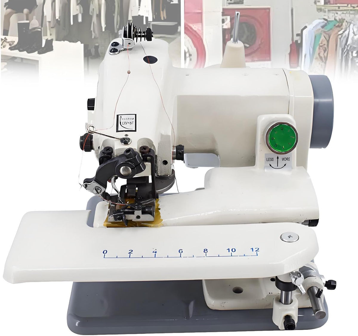 GZGHRZQS Schreibtisch, 8 mm, Grau, Tragbare Blindstich-Nähmaschine Für Den, Näh- und Stickmaschine, maximale Geschwindigkeit von 1200 U/m