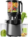 EanOruus Entsafter, Mixer, Zerkleinerer, 14,7 cm, 400 W, Schwarz, Kaltpress-Entsafter, breiter Futterk, mit Slow Chew Juicer