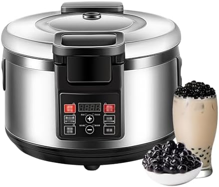 Pearl Multikocher, 16 L, Grau, Maker Automatischer Kocher mit LED-Anzeige, Antihaft, Zeitanpassung, Multifunktional für Restaurants