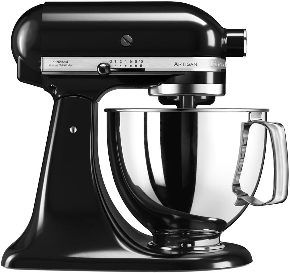 KitchenAid Universalküchenmaschinen, 4.8 L, Silber/Schwarz, Küchenmaschine - Artisan - Kippbarem Food Processor