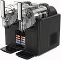 Glowdora Eismaschine, 2 L, Schwarz, Slush-EIS-Maschine Mit Zwei Behältern (2 X ) Für Den Heim-, Touch-Bedienung
