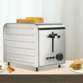 LYJYUJIE Toaster, Silber, Vollautomatischer 2/4/6-Scheiben-, Kommerzieller Edelstahl-, Mit Unabhängigen Und Extra Breiten Schlitzen