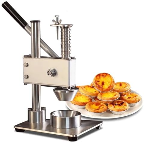 Eier Crepe-Pfannen, Silber, Törtchen-Maker, Handgepresste Kuchenmaschine, Rundes -Törtchen-Formwerkzeug aus Edelstahl zum Backen