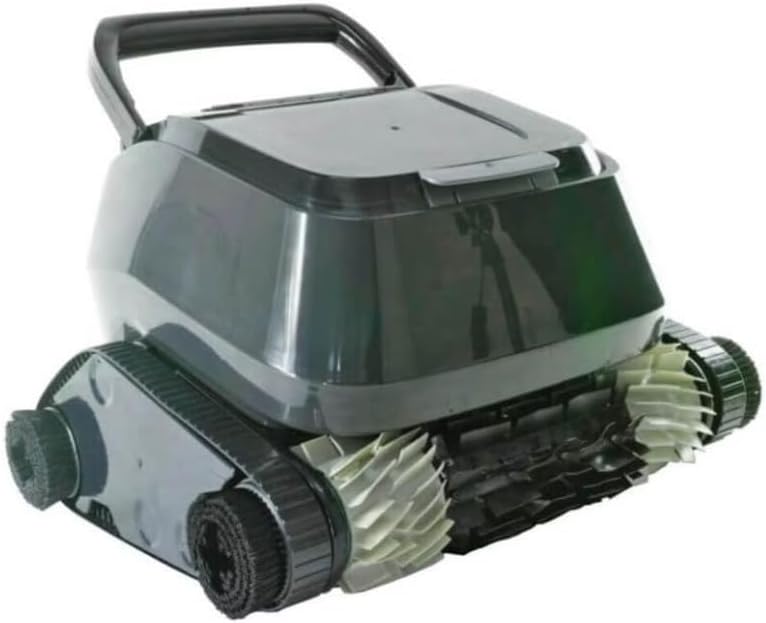 Meranus Poolroboter, Schwarz, Power 4.0 Plus Poolsauger/ mit seitlichen Aktiv-Bürsten