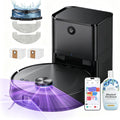 Ultenic Saugroboter, 3,5 L, Schwarz, mit Wischfunktion, 10000Pa Staubsauger Roboter mit Absaugstation, LiDAR Navigation