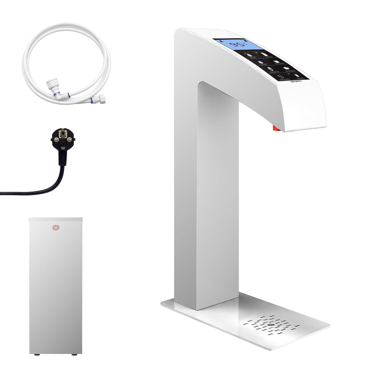 GGM Gastro Heisswasserspender, 30 L, Schwarz, Einbau- /h digital, Präzise digitale Steuerung, vielseitige Wasseranschlussoptionen