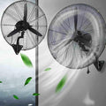 Robuster Wandventilatoren, Weiss, elektrischer Wandventilator, hohe Geschwindigkeit, oszillierender industrieller Luftzirkulator